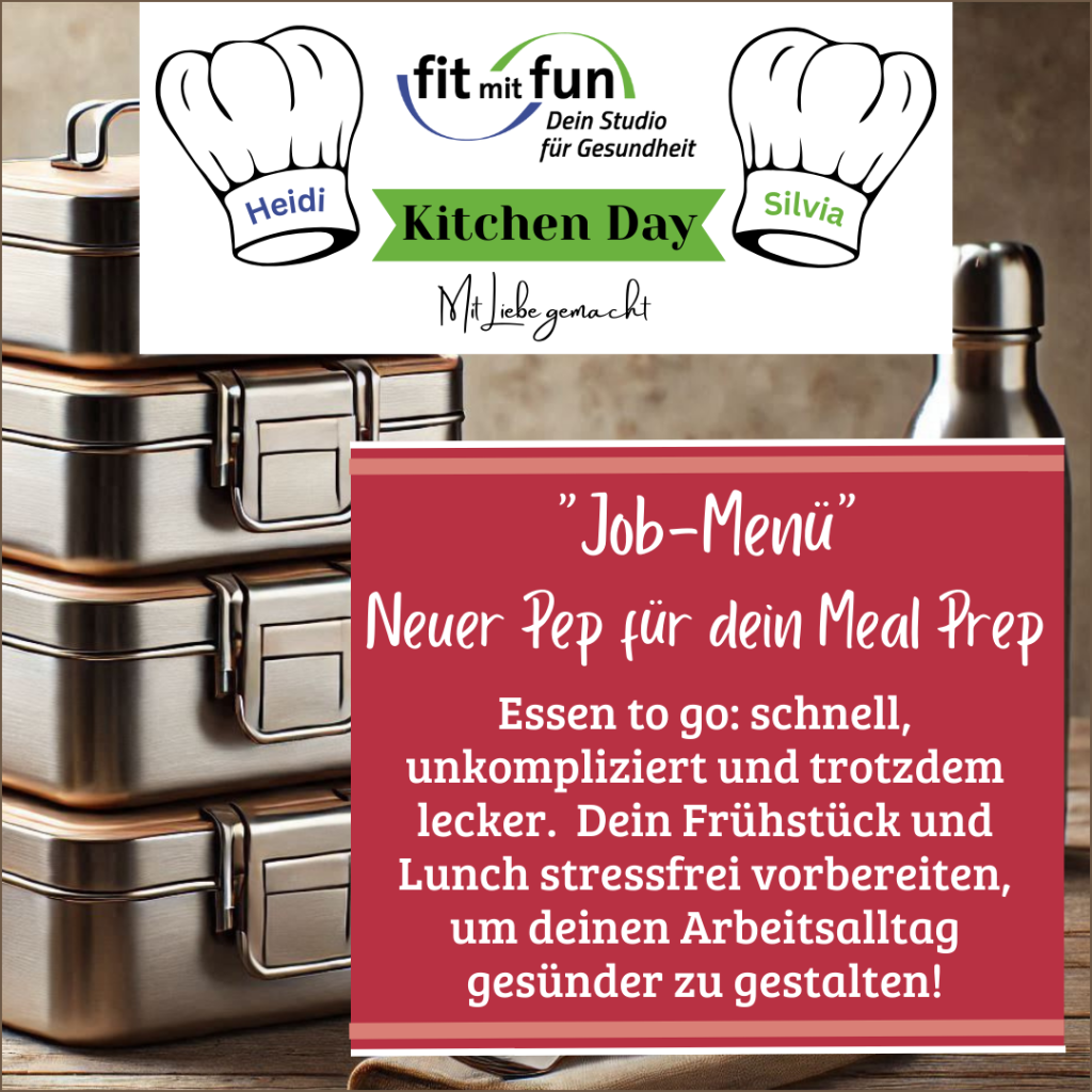 Kitchen Day Job-Menü (Homepage) Meal Prep